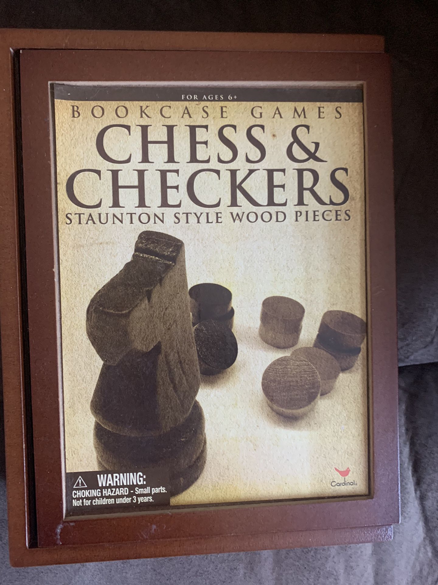 Bookcase Games Chess And Checkers