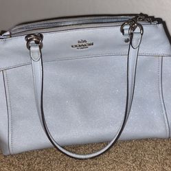 Blue Shimmer COACH Bag 
