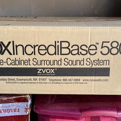 Zvox IncrediBase 580 single cabinet surround sound system - Amazing Sound!