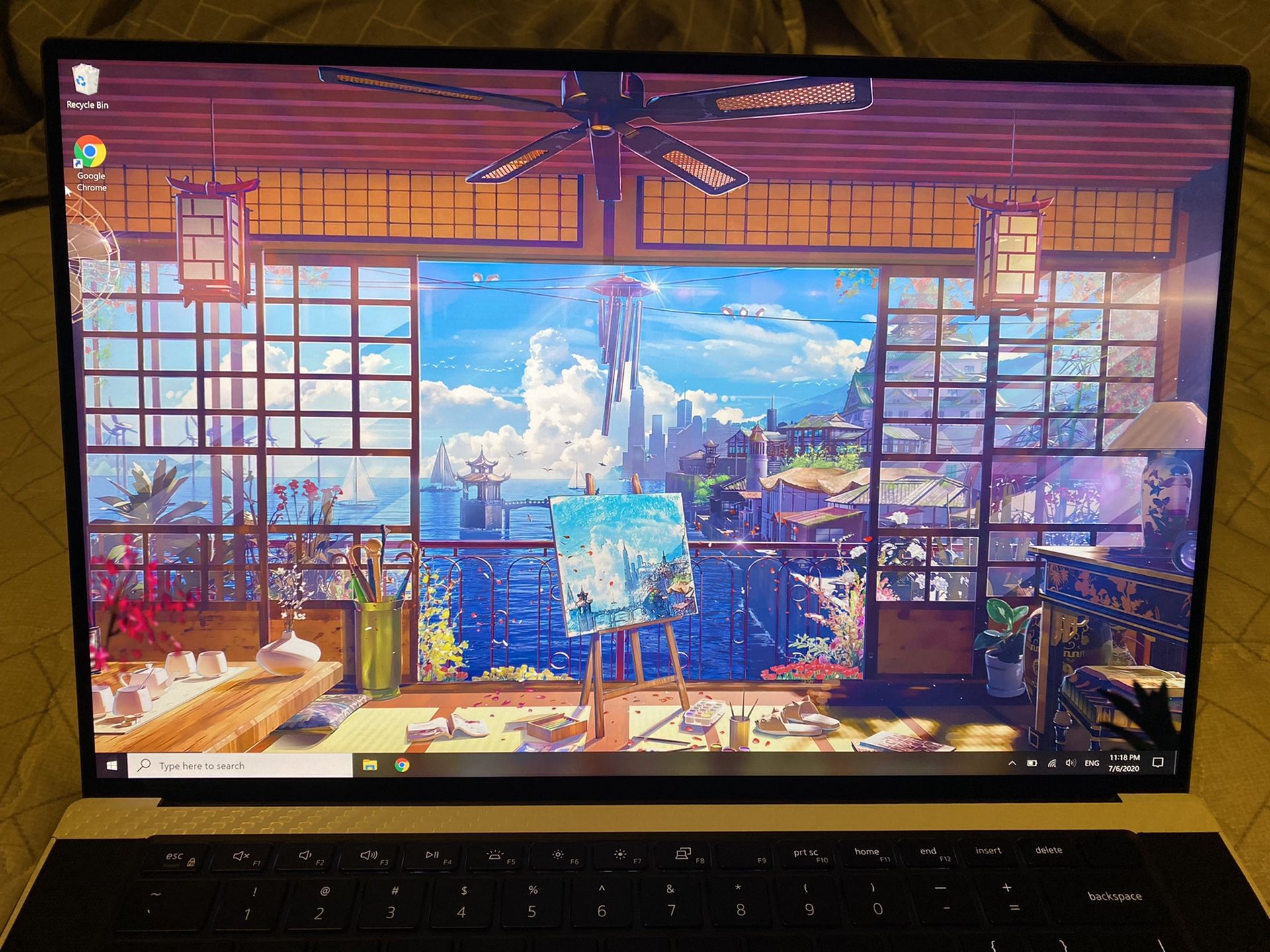 Dell XPS 15 (9500) NEW 15” laptop (2020 version) i7-10750H, 1TB NVME SSD, 16GB RAM + dbrand white chrome skin already installed.