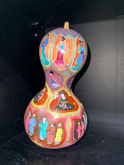 Hand-Painted Chinese Decorative Gourd