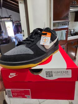 Nike Dunk Black/Grey gum 10.5m