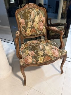 Pair Of French Provincial Arm Chairs
