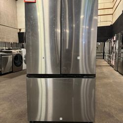 New Scratch & Dent Samsung Refrigerator French Door. Retail $3099 Our Price $1599. Delivery & Set Up Available 
