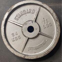 75lb Standard Weight Plate Pair 