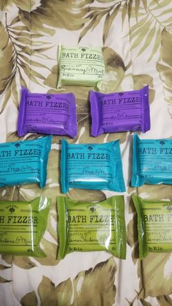 9 Bath Bombs/Bath Fizzers ($6 each)