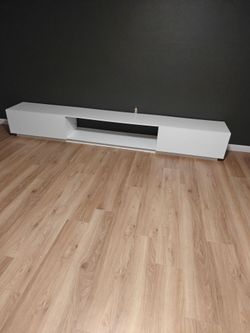 White TV console