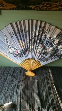 Giant Bamboo fan from San Francisco Chinatown
