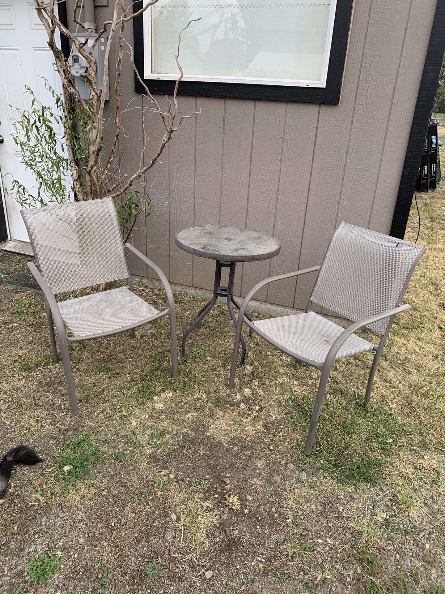 Complete Patio Set/4 Chairs And Table