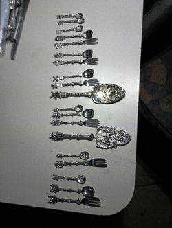 Souvenir Spoons And Forks Made In Holland Silver Plate