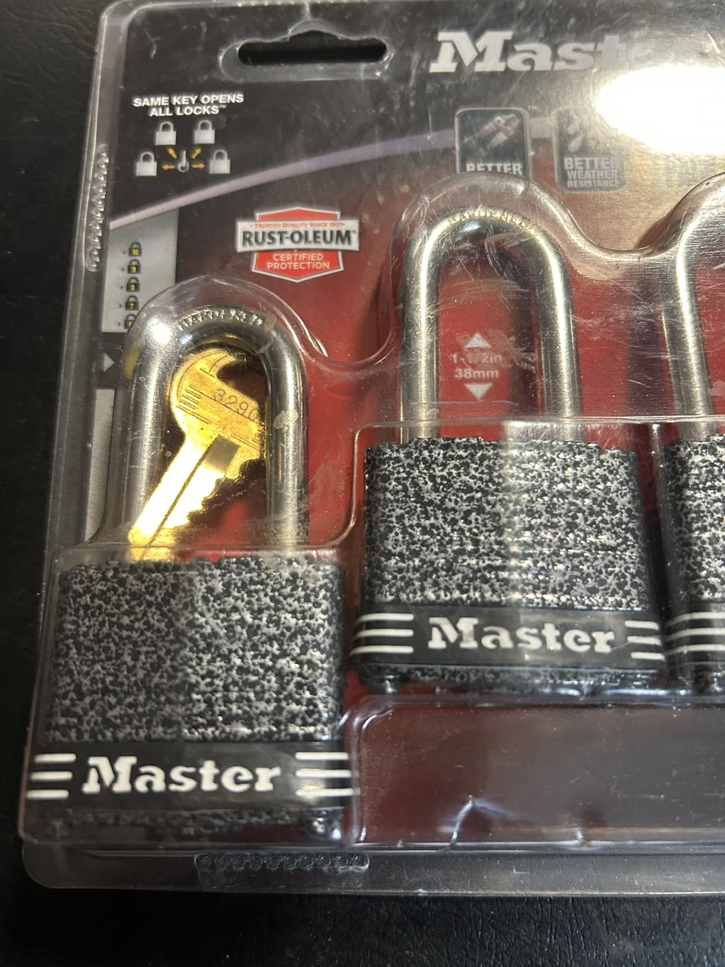 Master Lock 380QLF  4 Packs . Same Keys .rustproof