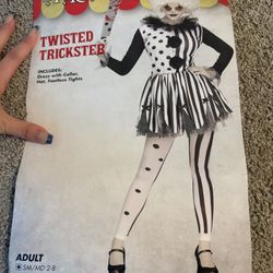 Black & White Clown Costume 