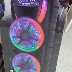 BT 2x15 DJ Karaoke Bluetooth Speaker 