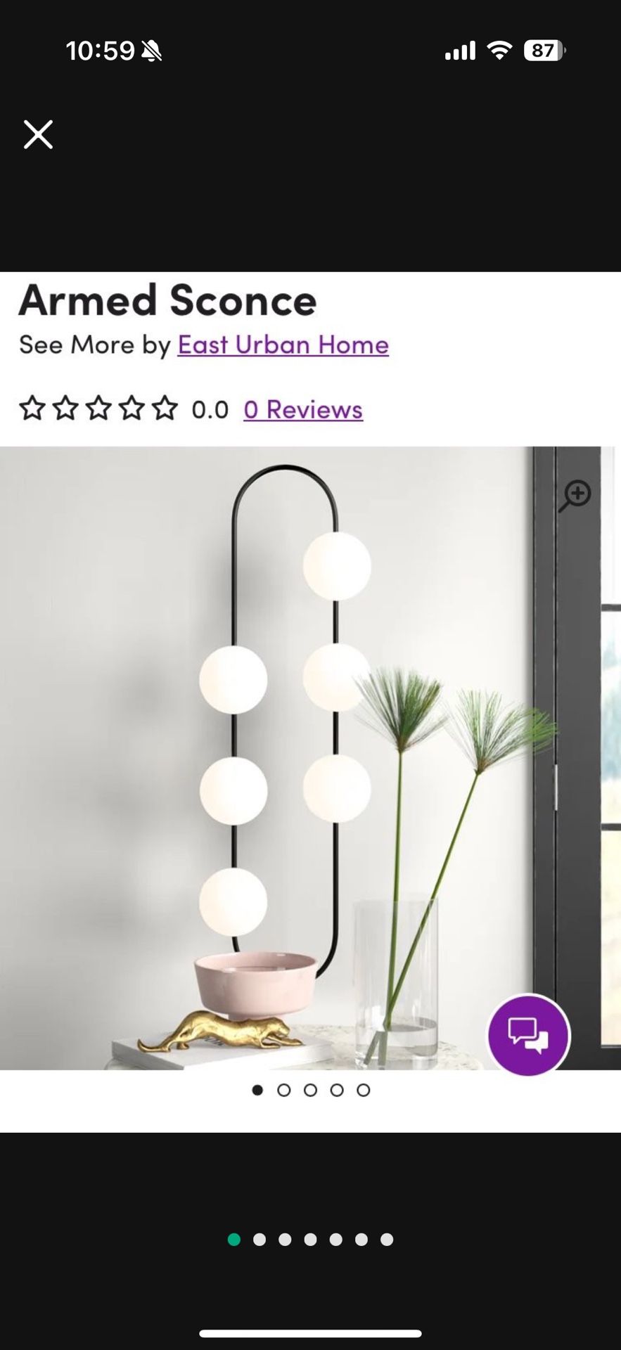 Super Cute Wall Light/ Armed Sconce