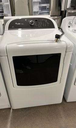 Whirlpool Electric Dryer – Large Capacity, Window Door, White