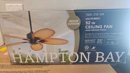 52" Indoor/Outdoor Wet Rated Ceiling Fan