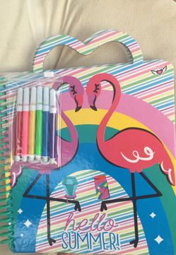 Drawing/writing book with stickers&markers