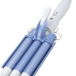 Bliss 3 Barrel Curling Iron - Adjustable Temperature Crimper Hair Tool - Beach Waver Curling Iron for Women, Purple