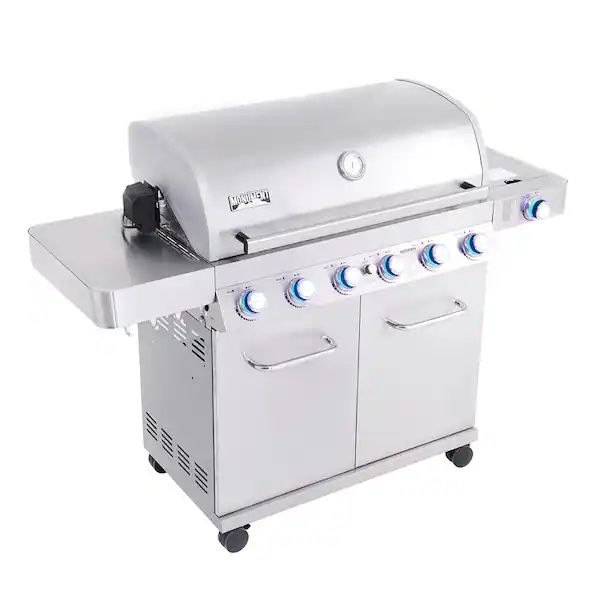 Monument Grills Burner Propane Gas Grill in Stainless with LED
