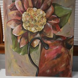 Stunning Large Painting On Canvas