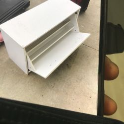 White Wood Shoe Rack