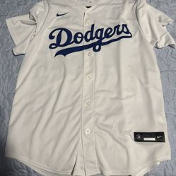 Los Angeles Dodgers White Nike Home MLB Jersey Men’s [L] Used