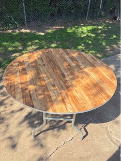 48 inch Round Plywood Folding Table