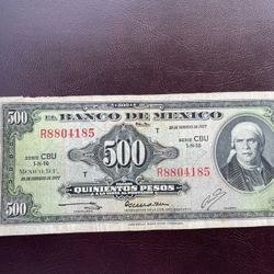 Billete De $500 Pesos 😎