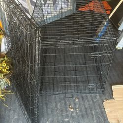 Large Metal Dog Crates Both For $30!