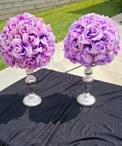 Purple 💜 Flower Display table Decoration