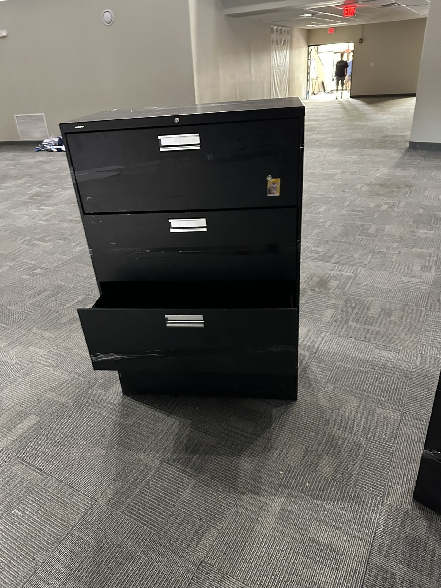 Aluminum File cabinets Black