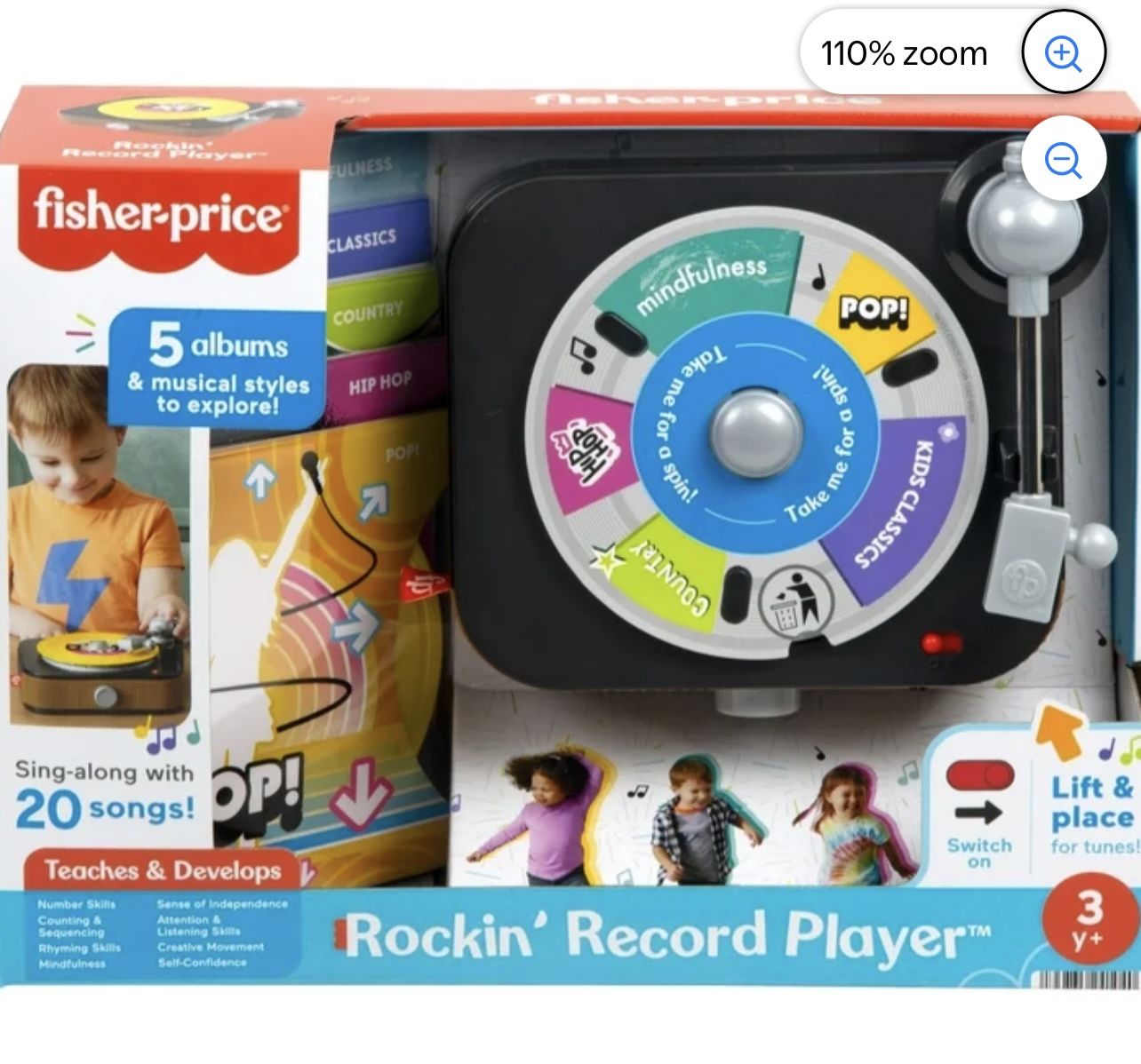 Fisher Price Rockin Record Musical Toy