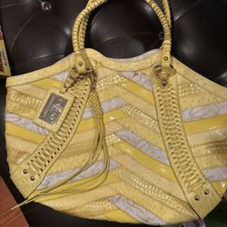 bebe Y2K Patchwork Shoulder Bag