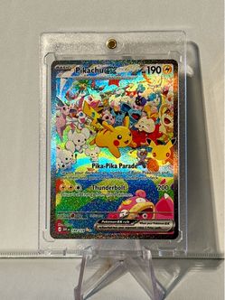 Pikachu ex 149/128 30th Anniversary Special Illustration Rare (SIR) In Hand