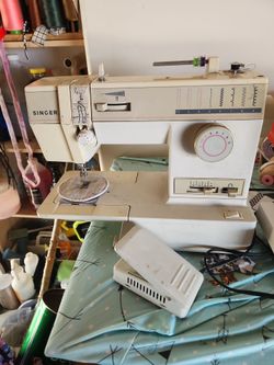 Sewing machine with pedal