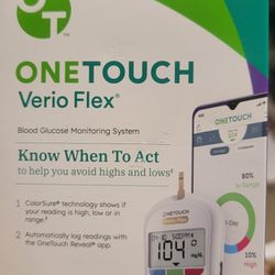 New One Touch Verio Flex Glucose Monitoring Sytem