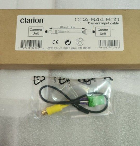 Clarion CCA-644-600 Rear-view camera adapter cable for Clarion Smart Access receivers
