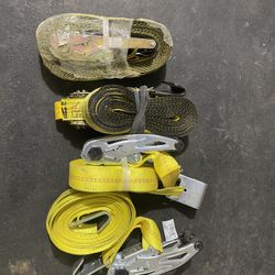 2” Flat Hook Ratchet Straps 