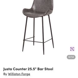 Gray Bar Stool Brand New In Box !