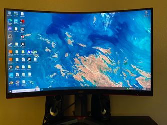 27”  4K QHD curved monitor