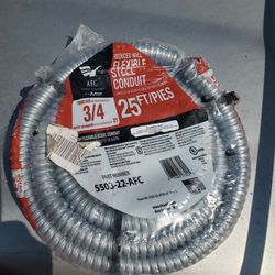 3/4"x25ft Reduced Wall Flexible Steel Conduit 