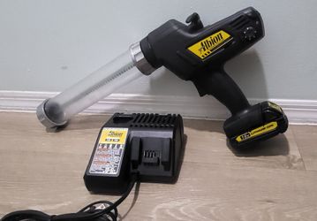 ALBION 982-1 CORDLESS CAULK AND ADHESIVE GUN WITH 1 BATTERY AND CHARGER
