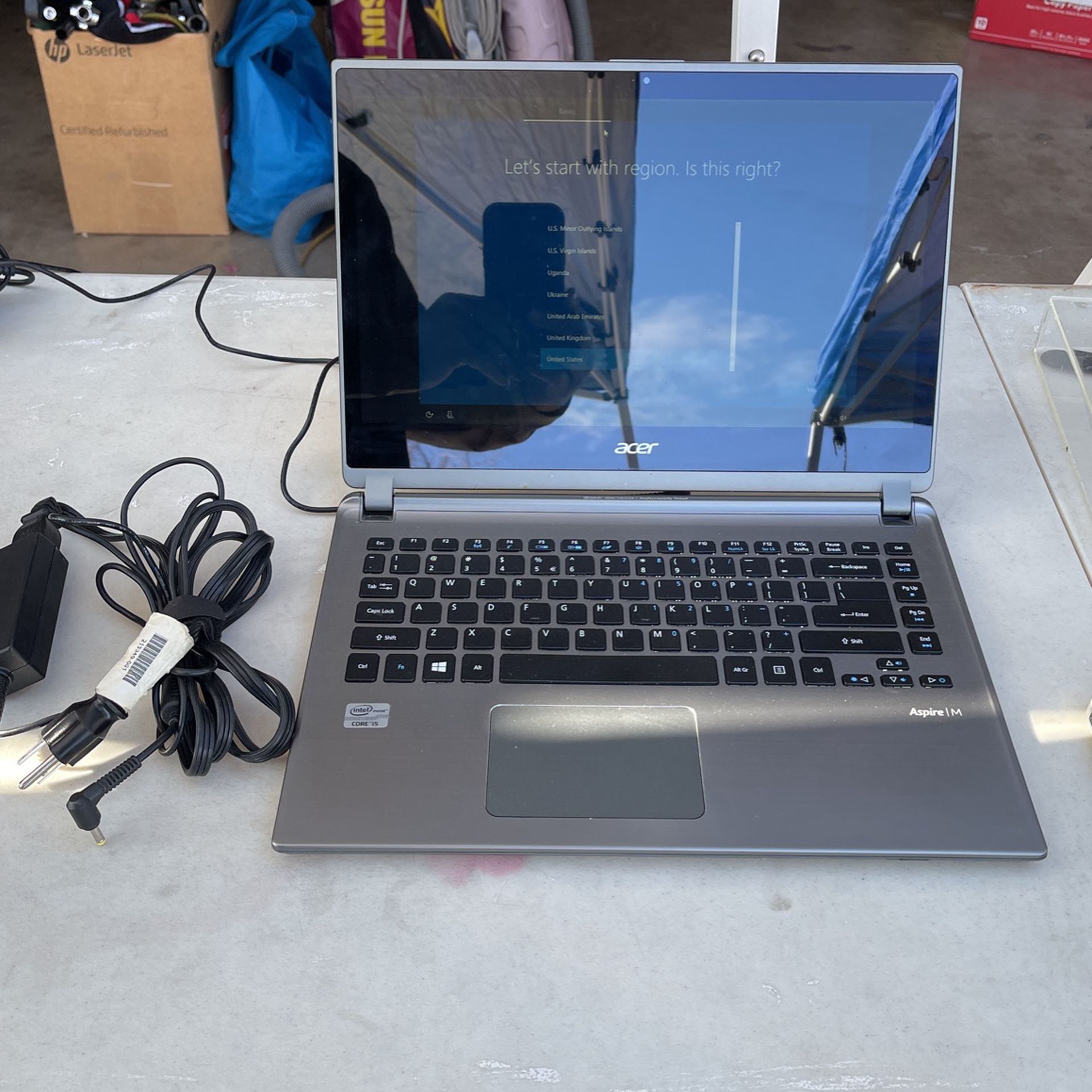 Acer laptop new  Aspire M5