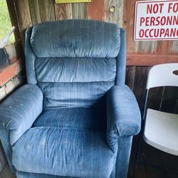 Blue Recliner 