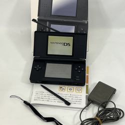 Nintendo DS Lite Handheld Console Jet Black In Box Region Free USG-001