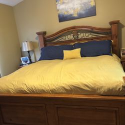 King Size Oak Bedroom Set 