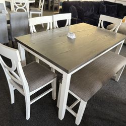 Dining Table With 4 Chairs And A Bench 