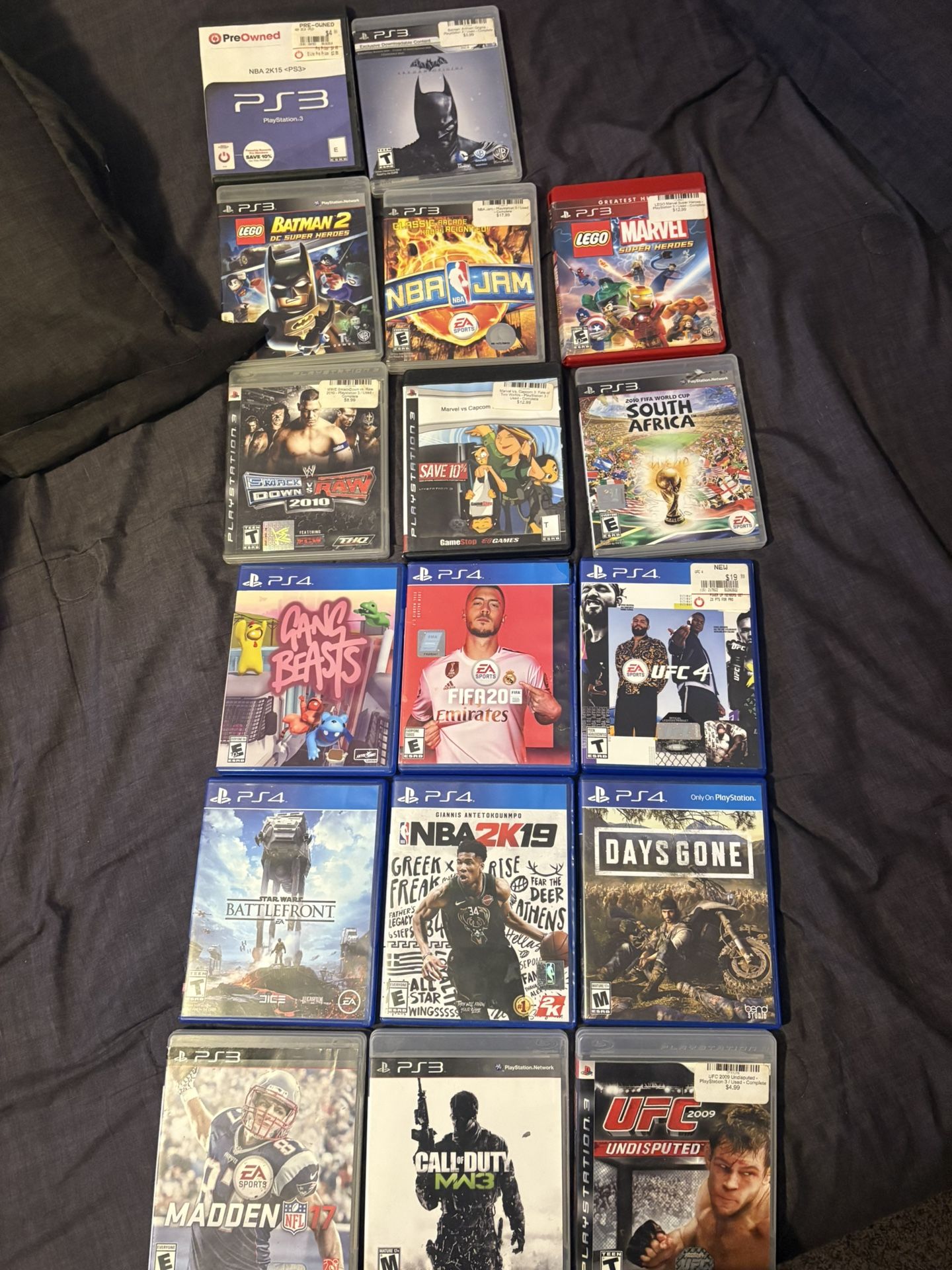 PS4 & PS3 Games 5-10$ Each