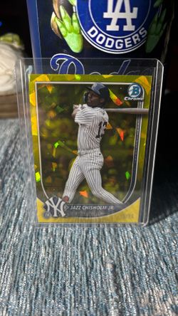 SSP Bowman Chrome Jazz Chisholm Yellow Sapphire /75 