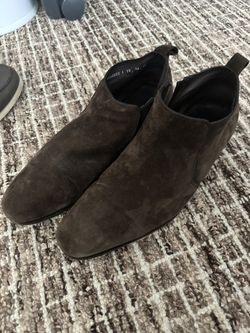 Ferragamo Suede side Zip Dress Boot